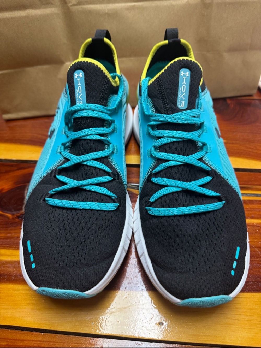 Under Armour HOVR Black & Teal Running Sneakers Speedform 2.0